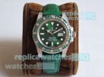 Noob Factory Replica Watch Rolex Submariner Green Diamond Bezel 904L Steel Watch